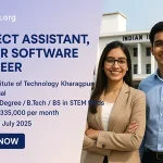 IIT Kharagpur Project Assistant Junior Software Engineer Recruitment Banner SarkarJobs.org