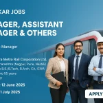 Recruitment banner for Maharashtra Metro Rail Corporation Ltd. 2025 featuring Manager and Assistant Manager jobs