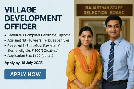 village development officer recruitment rajasthan rssb 2025